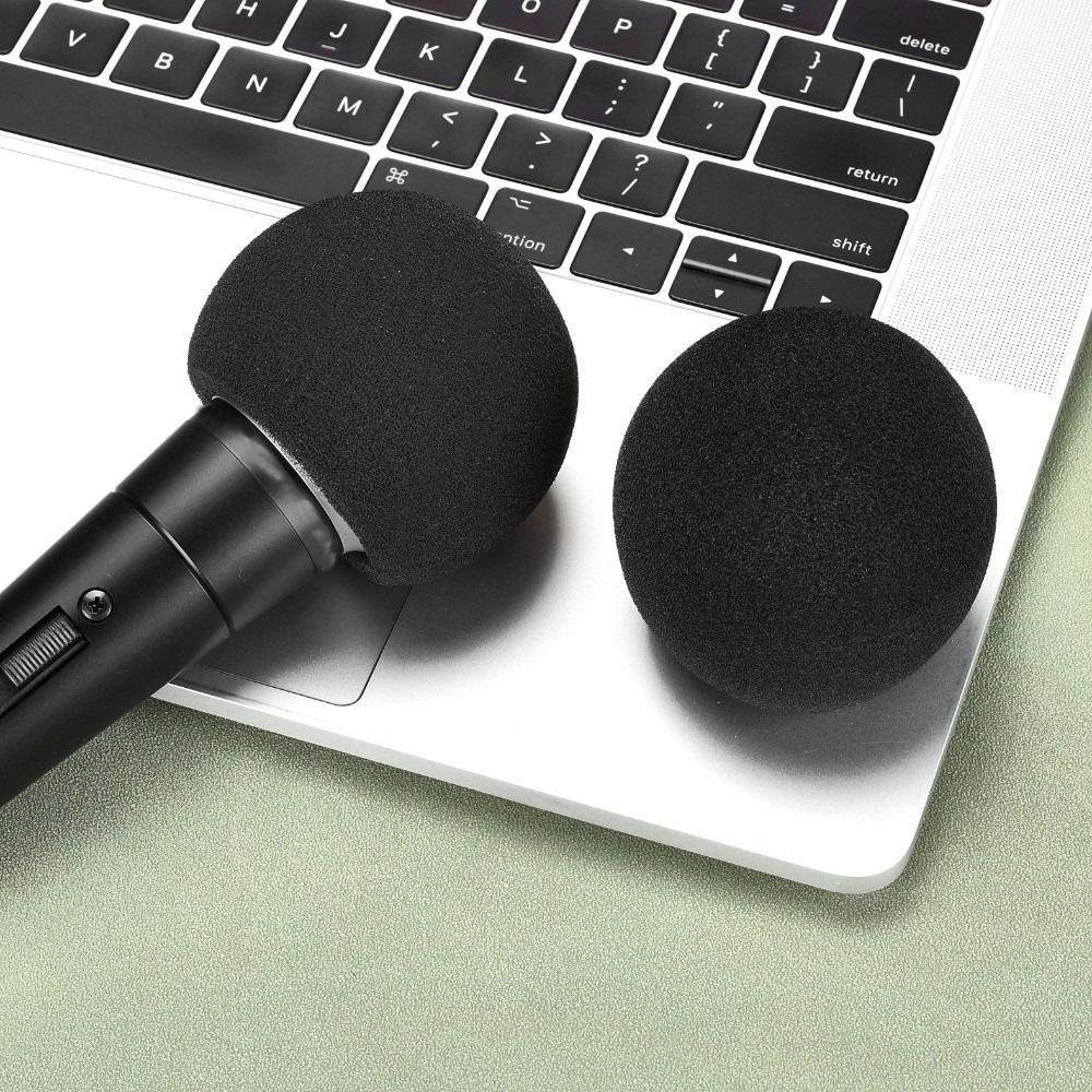 Shure Mic Sm58 - 交換用マイクウィンドスクリーンカバー 植毛スポンジフォーム 防風マイクポップフィルター Shure SM58 /