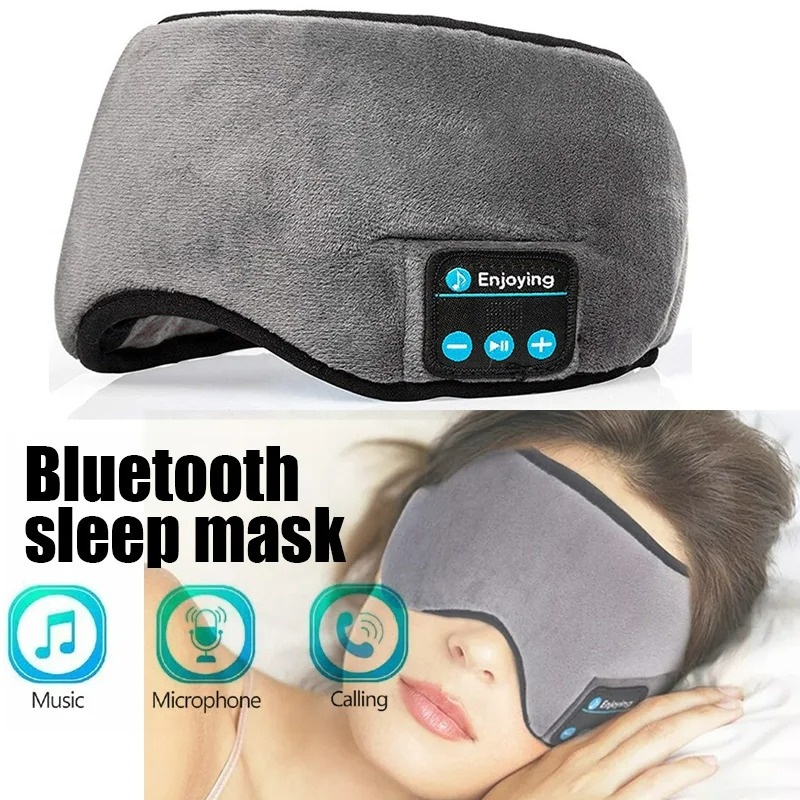 Bluetooth Headset On Ear - Fone Bluetooth イヤホン スポーツ用睡眠ヘッドバンド 弾性ワイヤレスヘッドフォン 音楽アイマスク