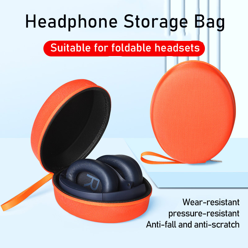 Headphone Case Hard - EVA ハードキャリングケース QCY H3/H4/Edifier W820NB ヘッドフォンケース旅行ポータブルハード収納バッグ