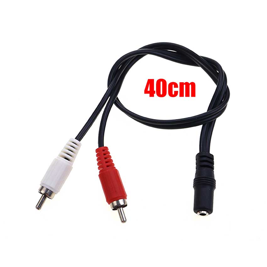 JCD 3.5mmジャック オス-メス 2RCAステレオオー - Cable Extension 3.5 のレビューと価格