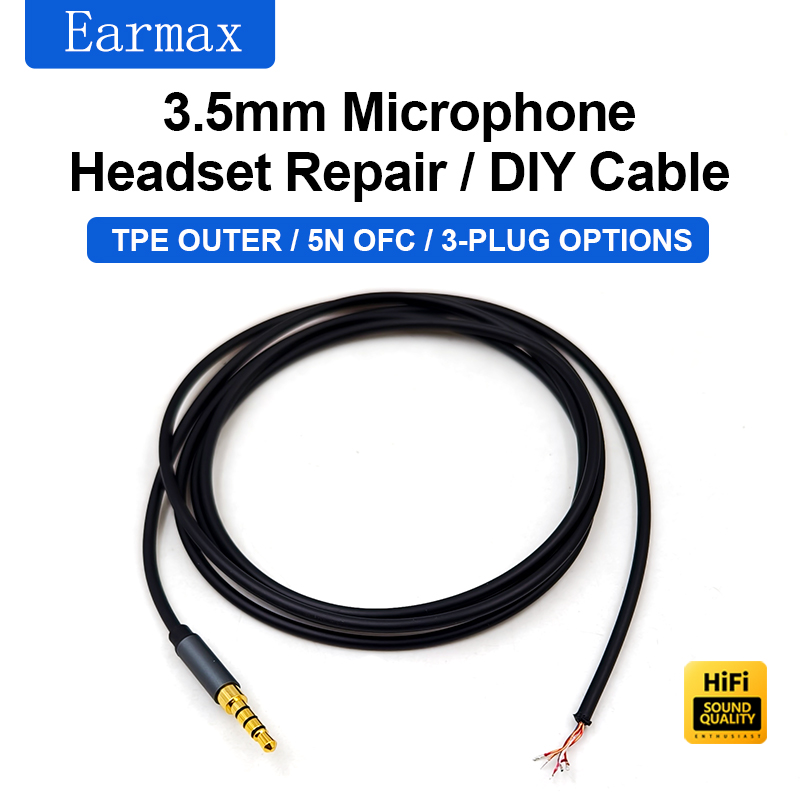 マイク付きヘッドセットケーブル,5コア,純銅,usb-a,  - Usb C Earphone のレビューと価格