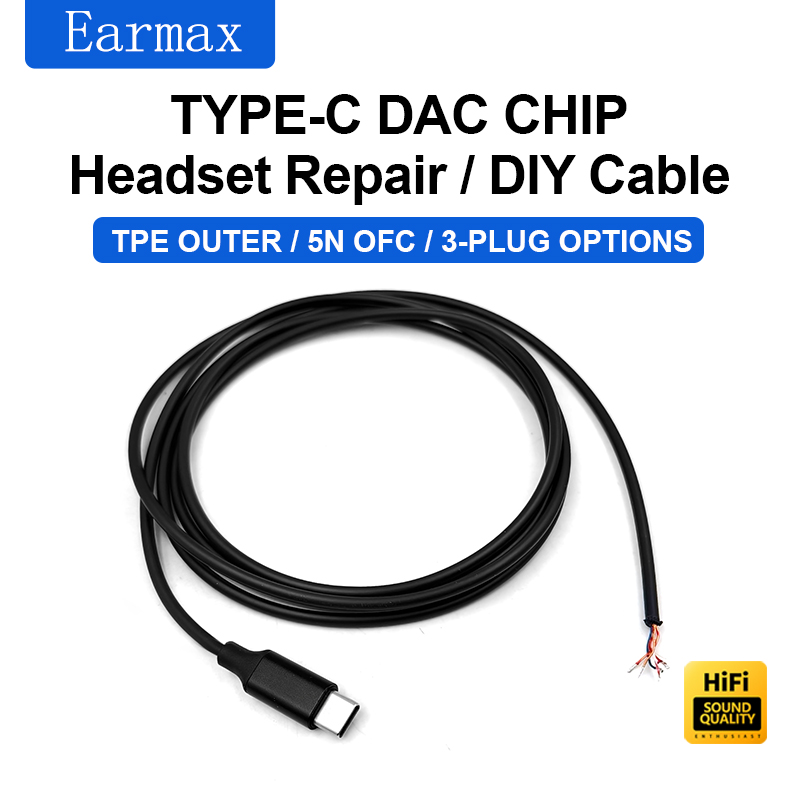 マイク付きヘッドセットケーブル,5コア,純銅,usb-a,  - Usb C Earphone のレビューと価格