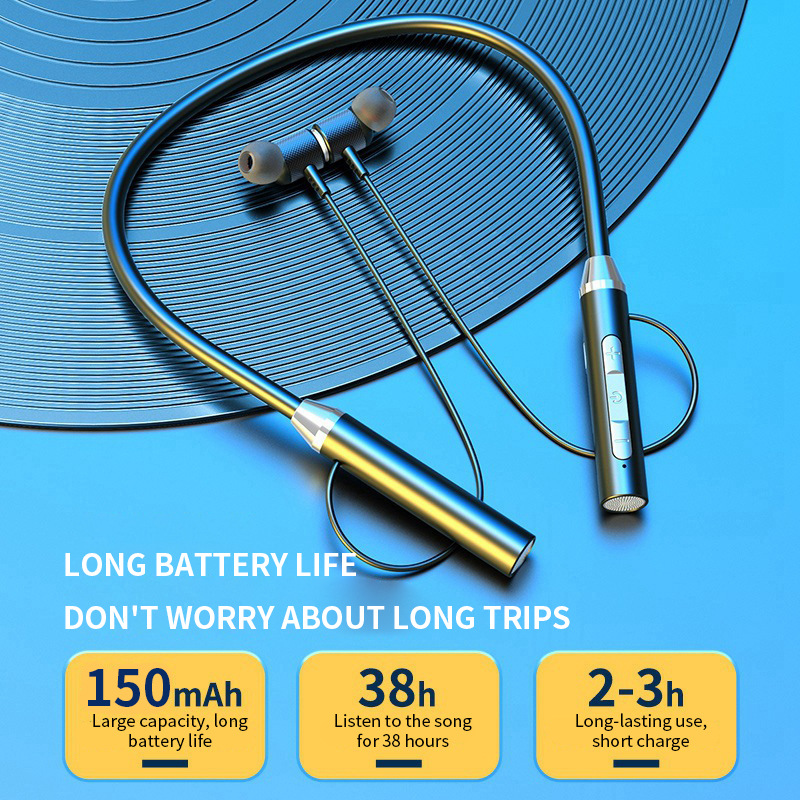 ワイヤレス Bluetooth 5.0 ヘッドフォンネックバ - Bluetooth Headset On Ear のレビューと価格
